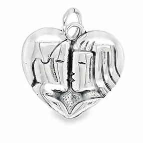 D1849 Couples Kiss Charm Pendant