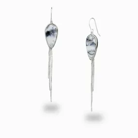 Dendritic Opal Drop Earrings