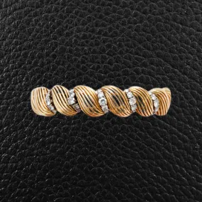 Diamond, Platinum & Yellow Gold Bracelet