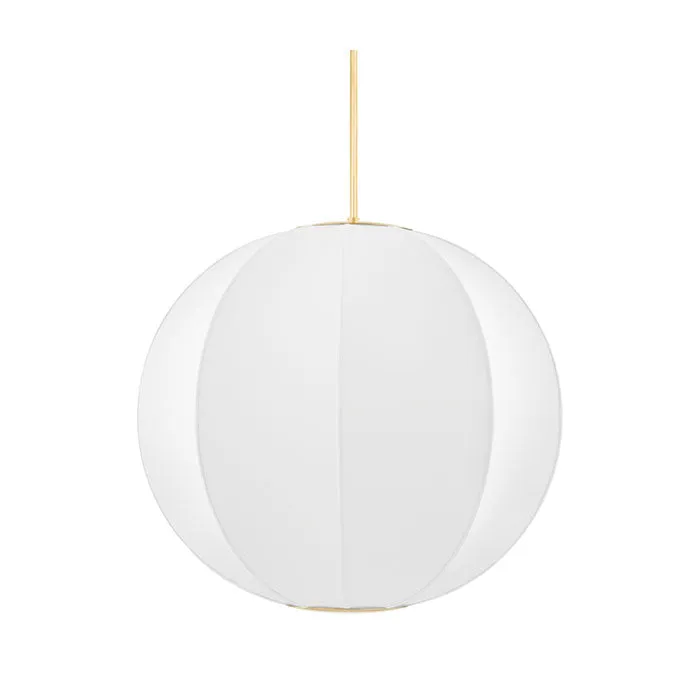 Dutton Large Pendant in Aged Brass