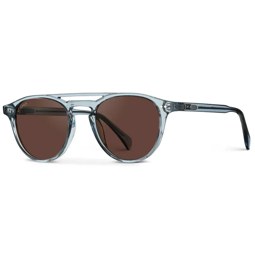 EASTON Men's Round Trendy Sunglasses in Denim Blue by WMP Eyewear