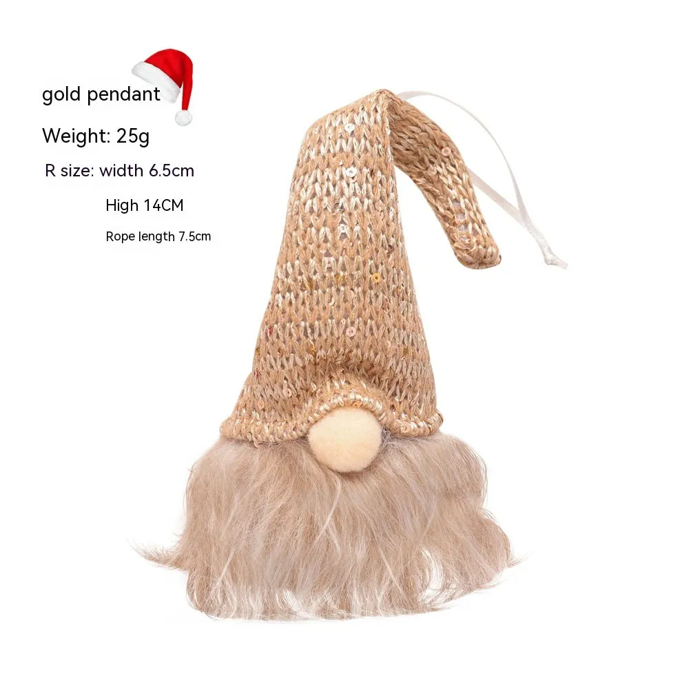 Faceless Doll Light-emitting Small Hanging Tree Ornaments