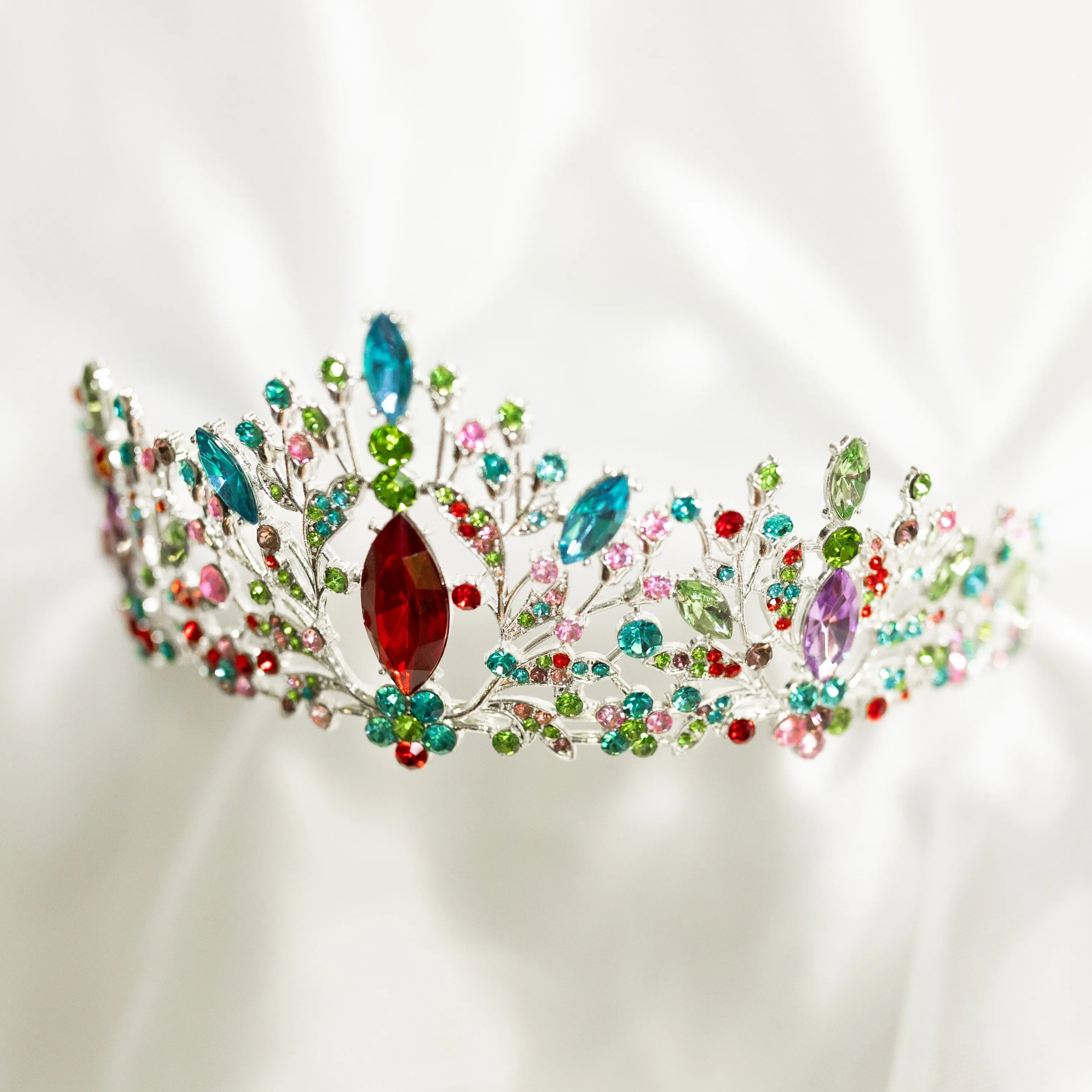 Felicity's Tiara in Silver & Multi Color