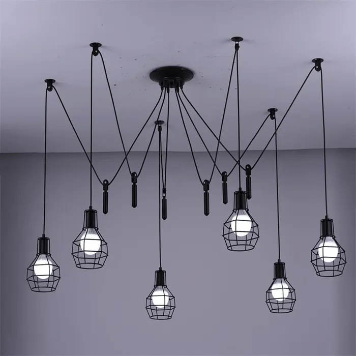 Filippa Pulley Cage Industrial Pendant Lamp