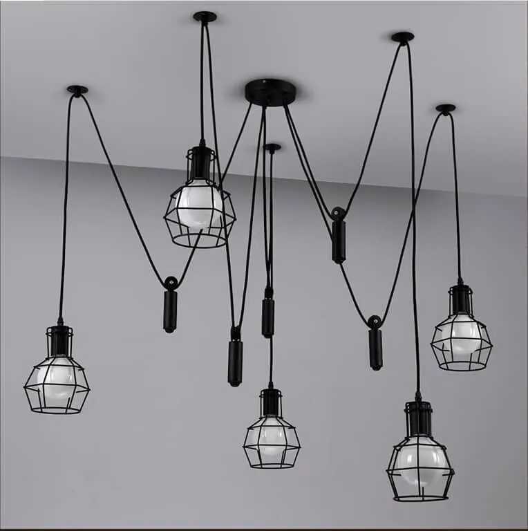 Filippa Pulley Cage Industrial Pendant Lamp