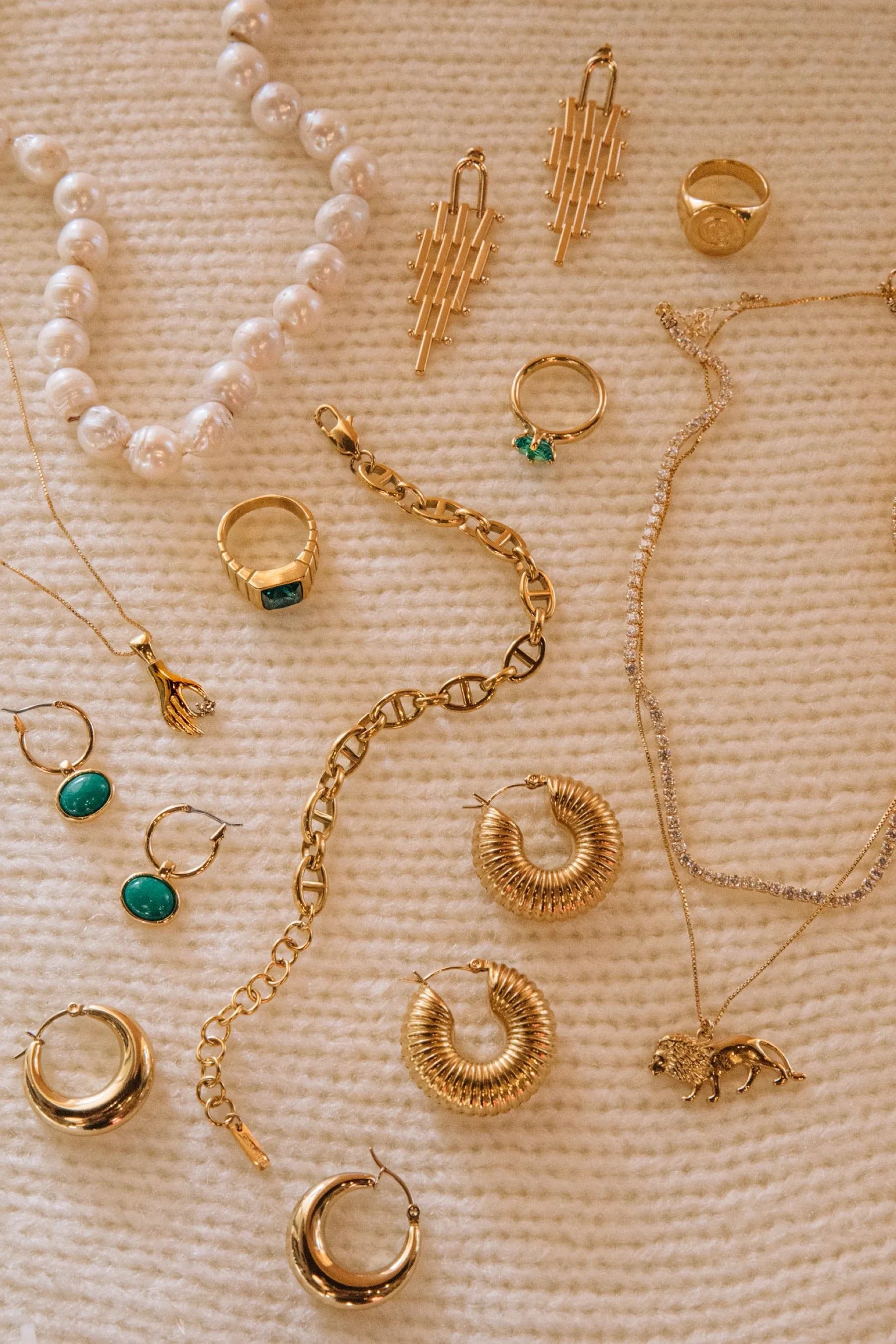 Gold Crawford Hoops