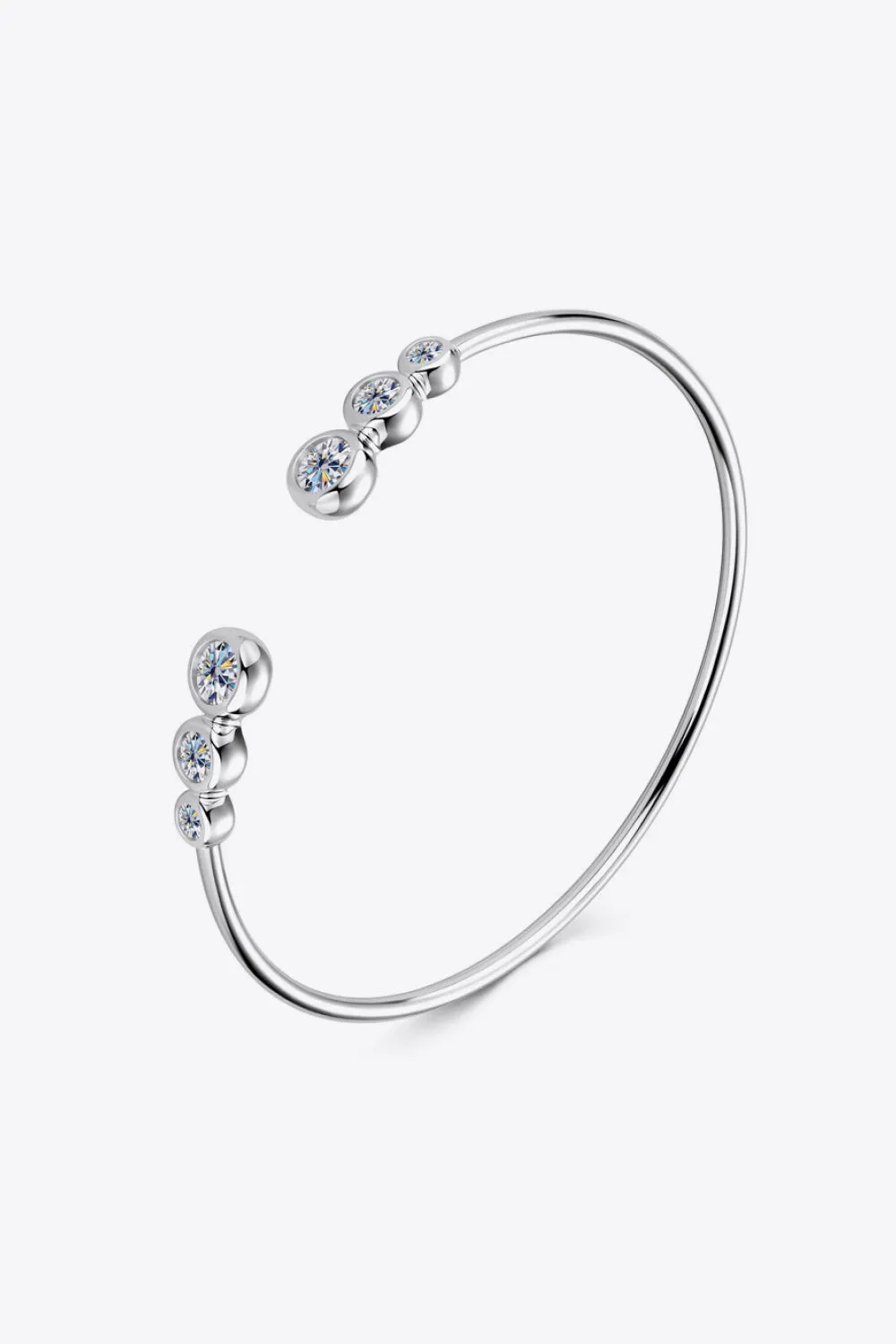 HGA 1.8 Carat Moissanite Sterling Silver Bracelet