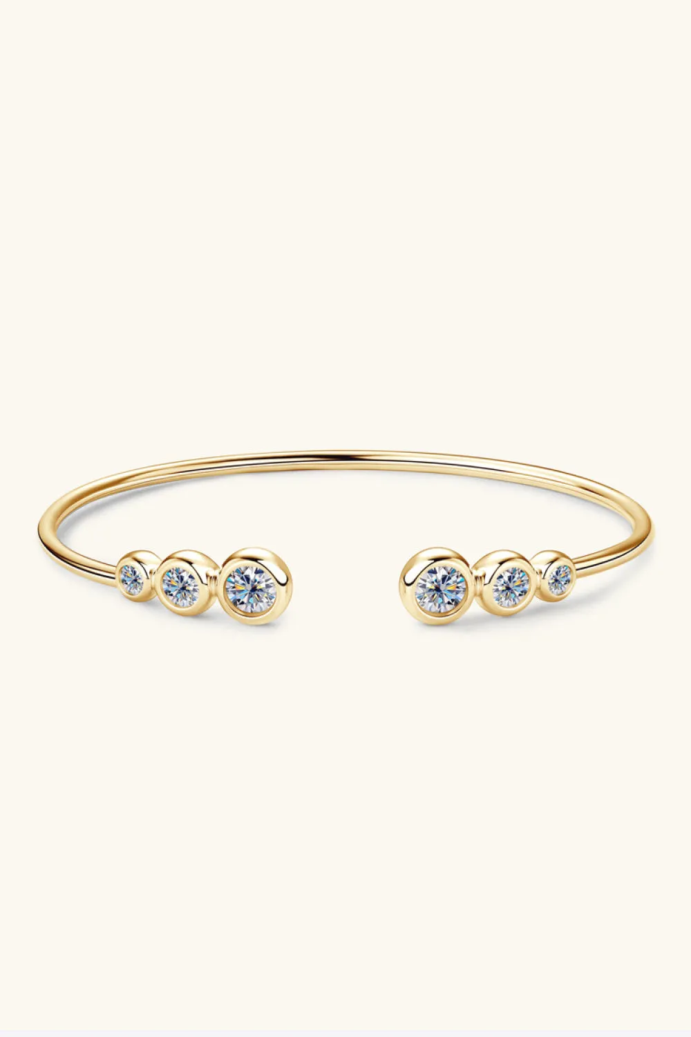 HGA 1.8 Carat Moissanite Sterling Silver Bracelet