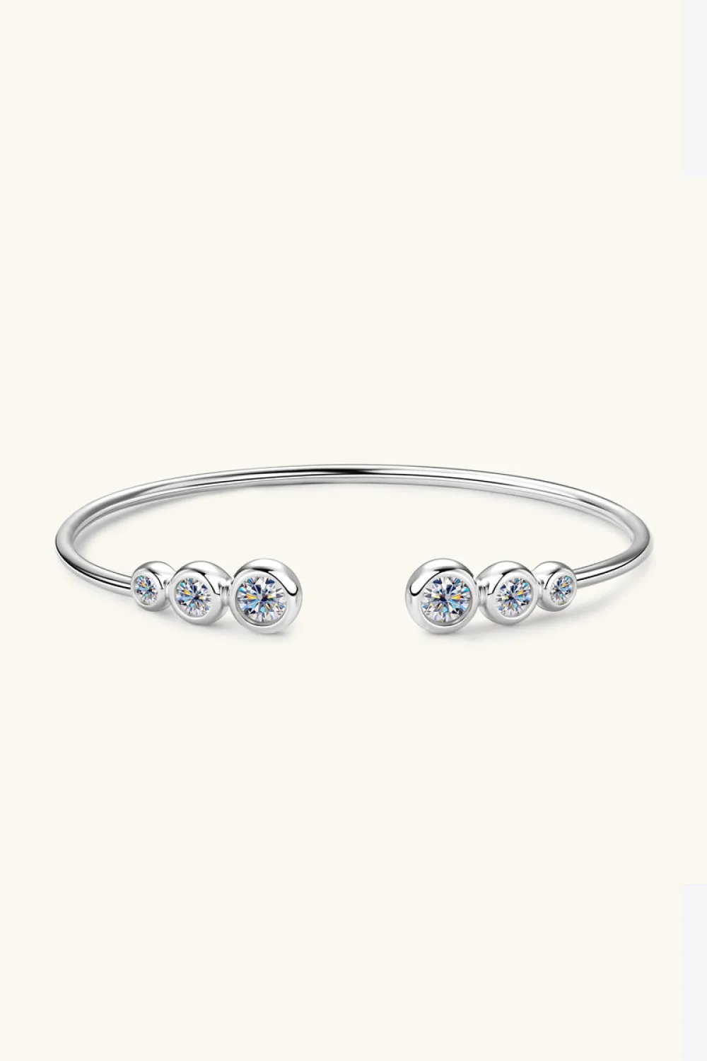 HGA 1.8 Carat Moissanite Sterling Silver Bracelet