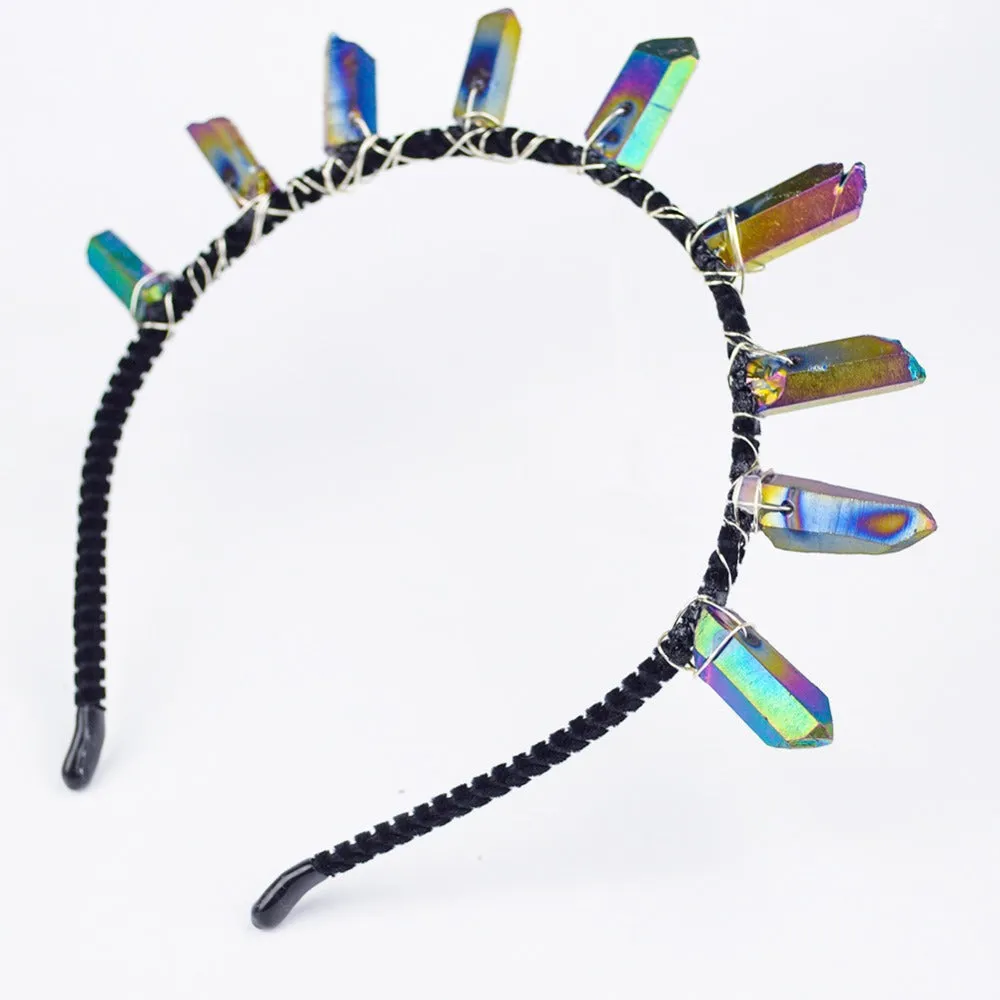 Hypnotic Rainbow Rocker Headband