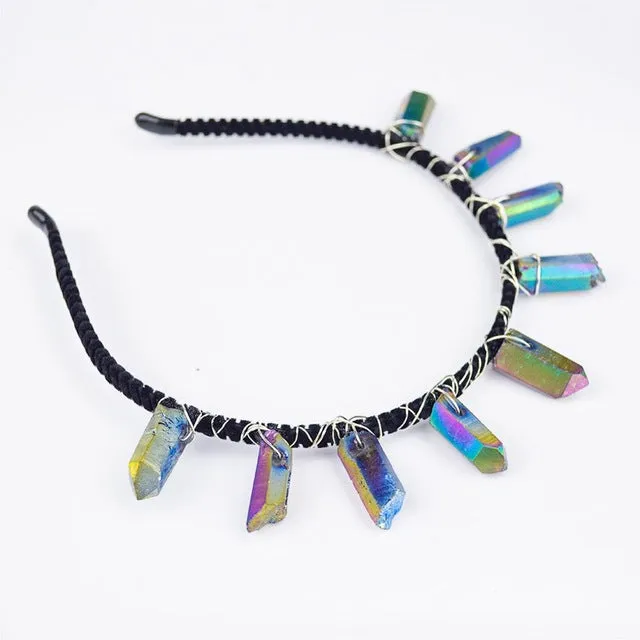 Hypnotic Rainbow Rocker Headband