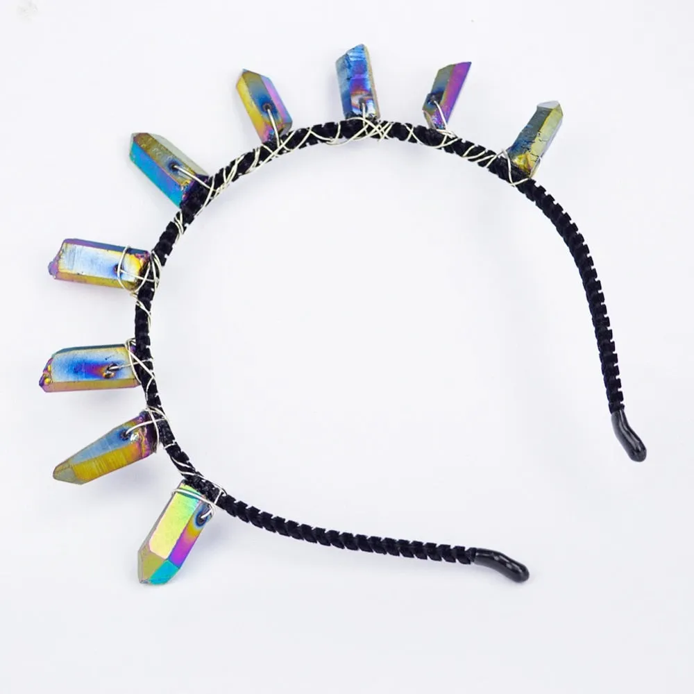Hypnotic Rainbow Rocker Headband