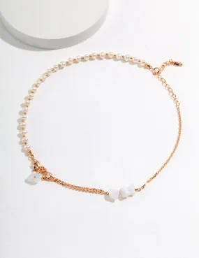 Irregular Design Opal Pearl Necklace