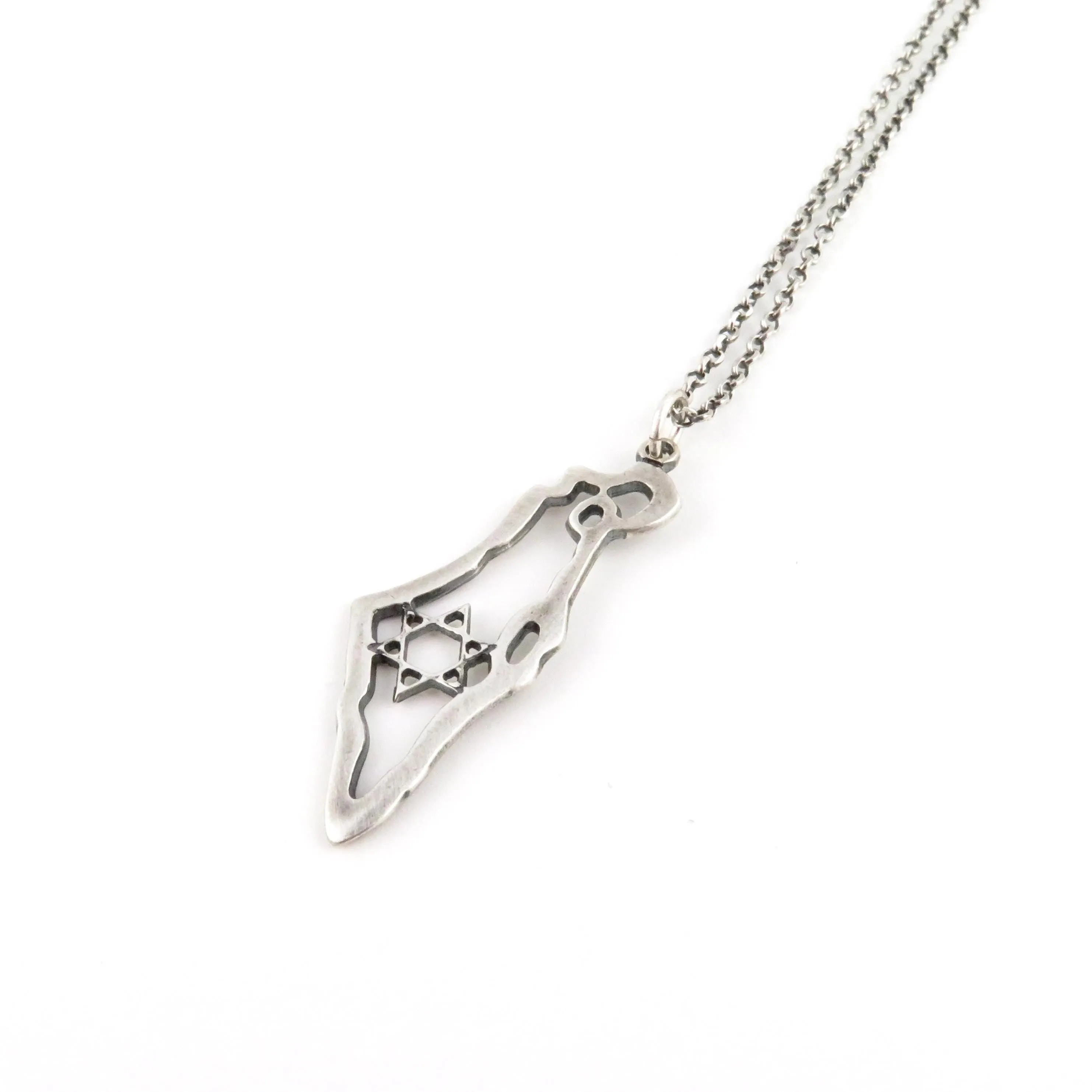 Israel Map Necklace