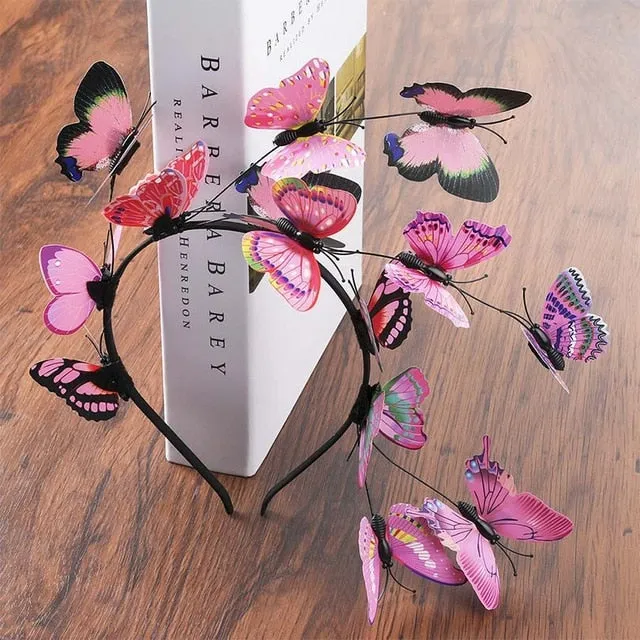 Joyous Bright Butterfly Headband