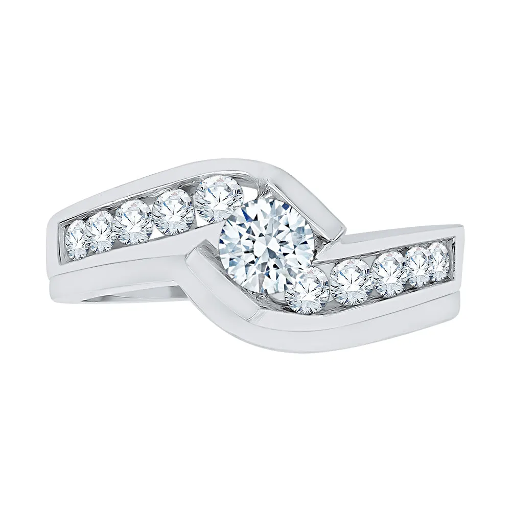 KATARINA 1/2 cttw Channel Set Lab Grown Diamond Bridal Set in 14k Gold