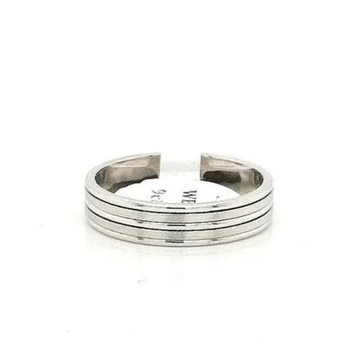 Lined Gents Wedding Band