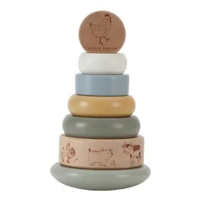 Little Dutch, Wooden Rocking Ring Stacker, Little Farm