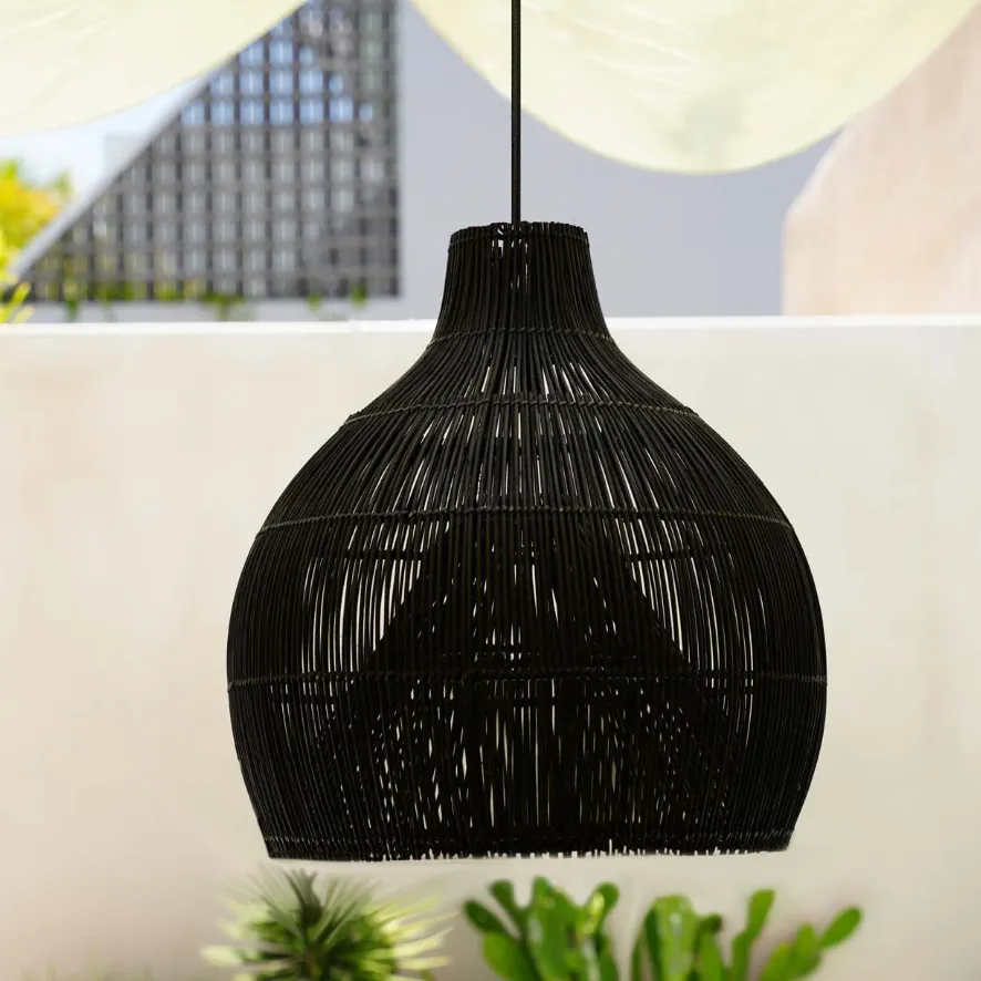 Lobster Trap Pendant Black L