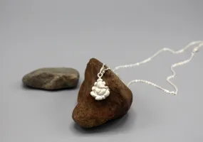 Lord Ganesha Carving Sterling Silver Pendant