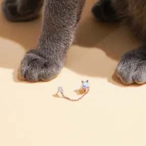 Lovely Cat Two Pin Earring