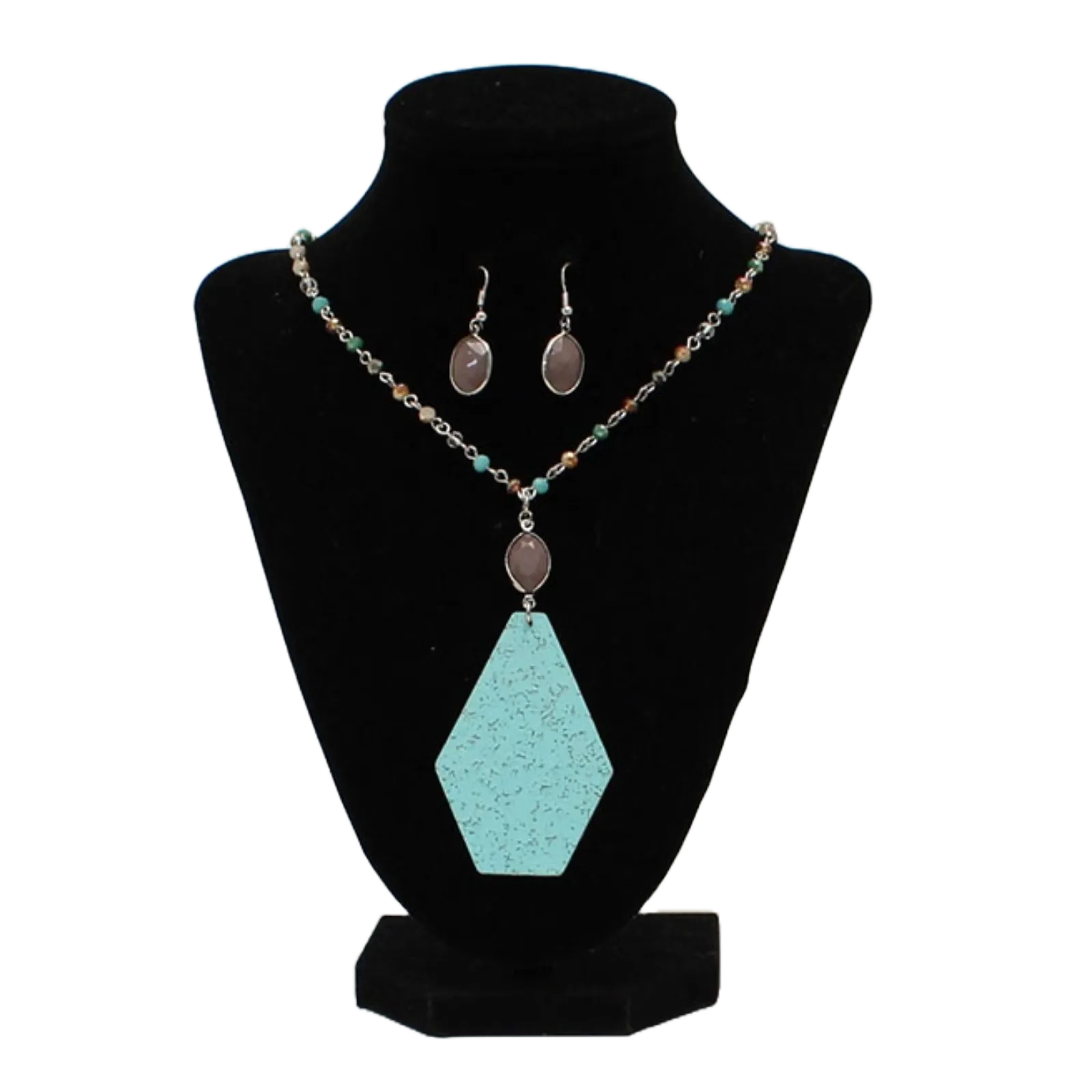 M&F Ladies Multi Bead Necklace Set 30424