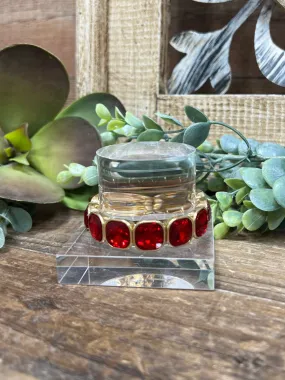 Marshall Red Rhinestone Bracelet