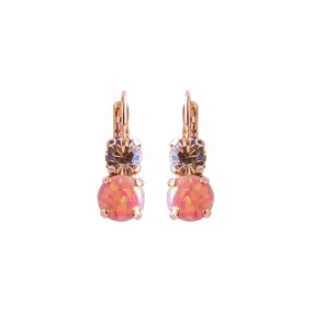 Medium Classic Two-Stone Leverback Earrings in "Magic" *Custom*
