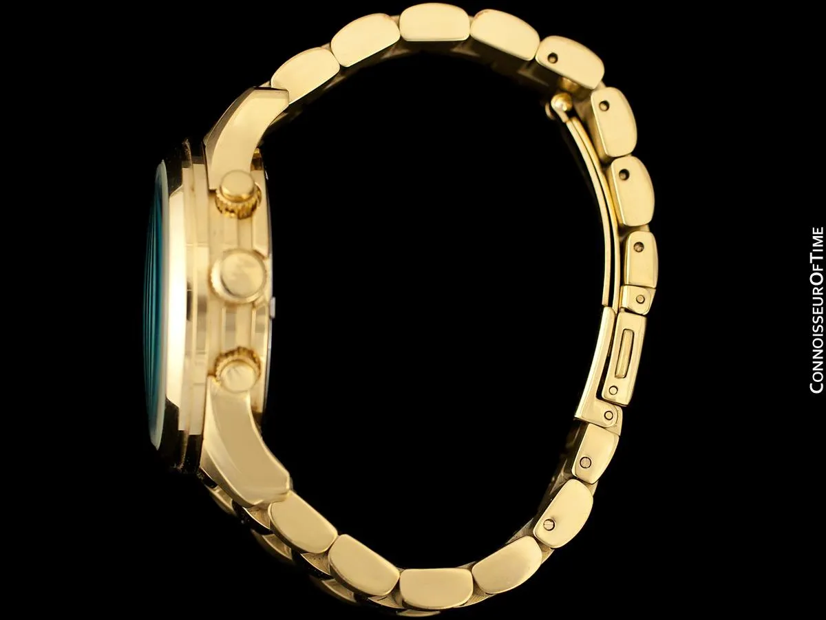 Michael Kors Watch Hunger Stop Ladies Gold Tone Chronograph Watch -  Owned & Worn By Olivia Newton-John