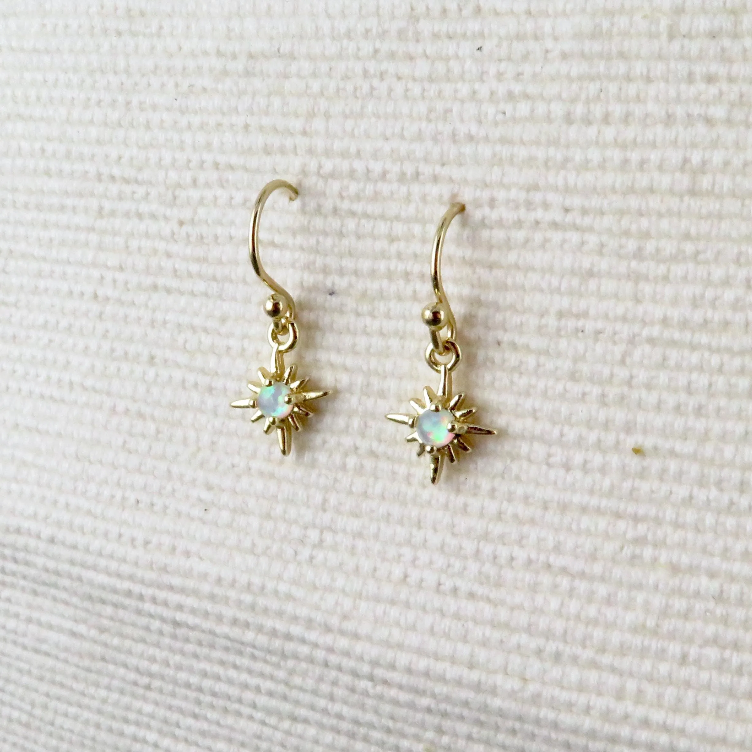 Mini Opal Starburst Earrings