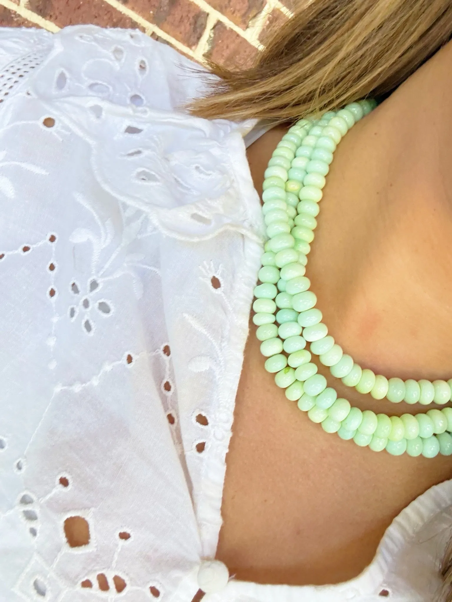 Mint Breeze Beaded Charm