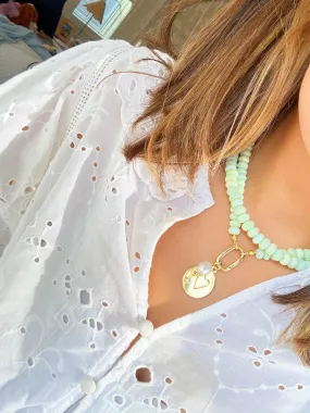 Mint Breeze Beaded Charm