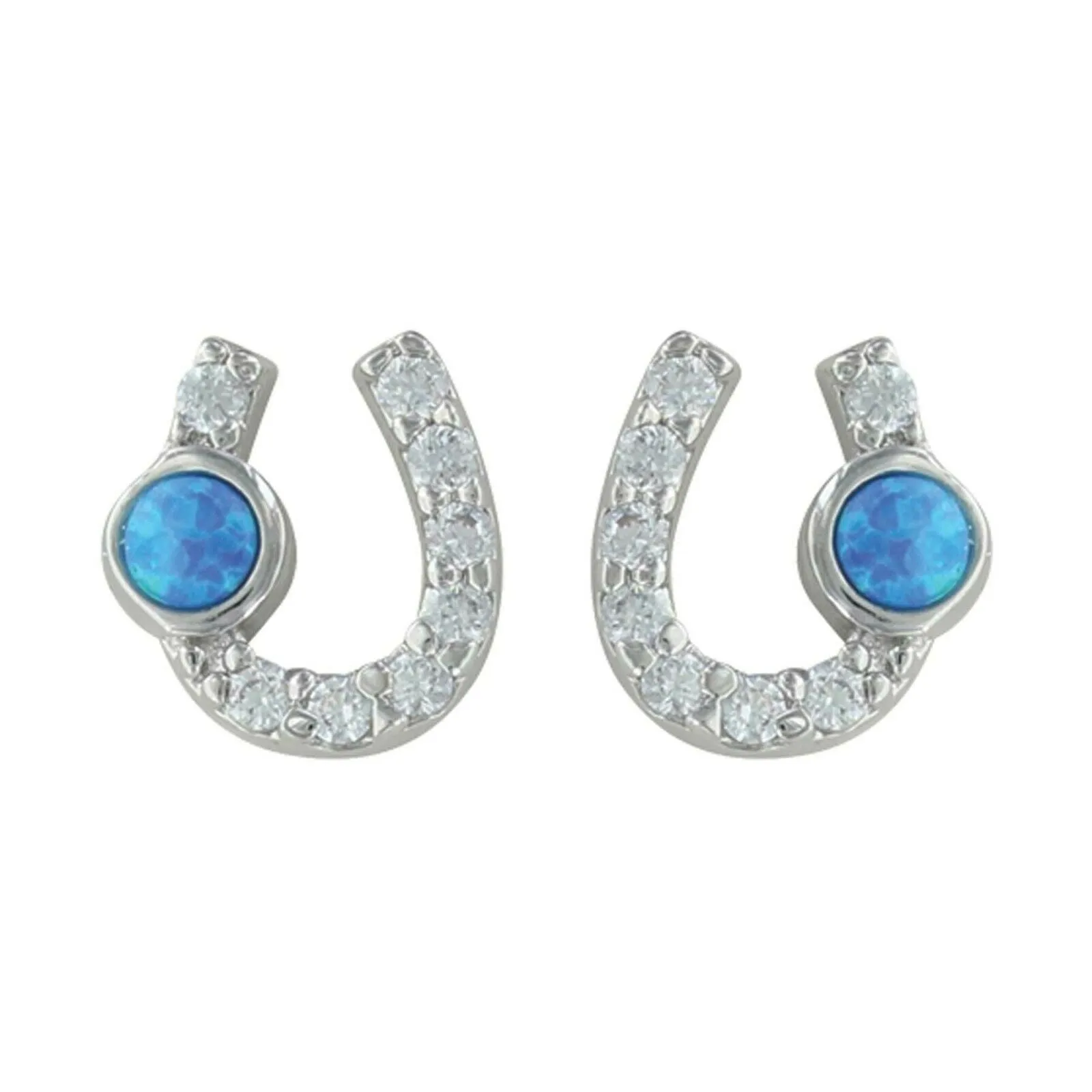 Montana Silversmiths Lightfoot Horseshoe Earrings ER3394