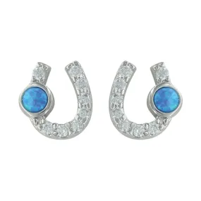 Montana Silversmiths Lightfoot Horseshoe Earrings ER3394