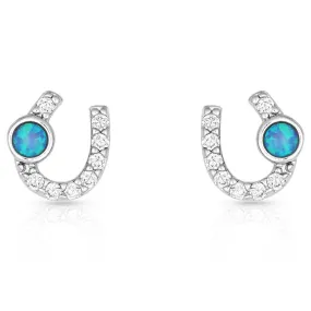 Montana Silversmiths Lightfoot Horseshoe Earrings