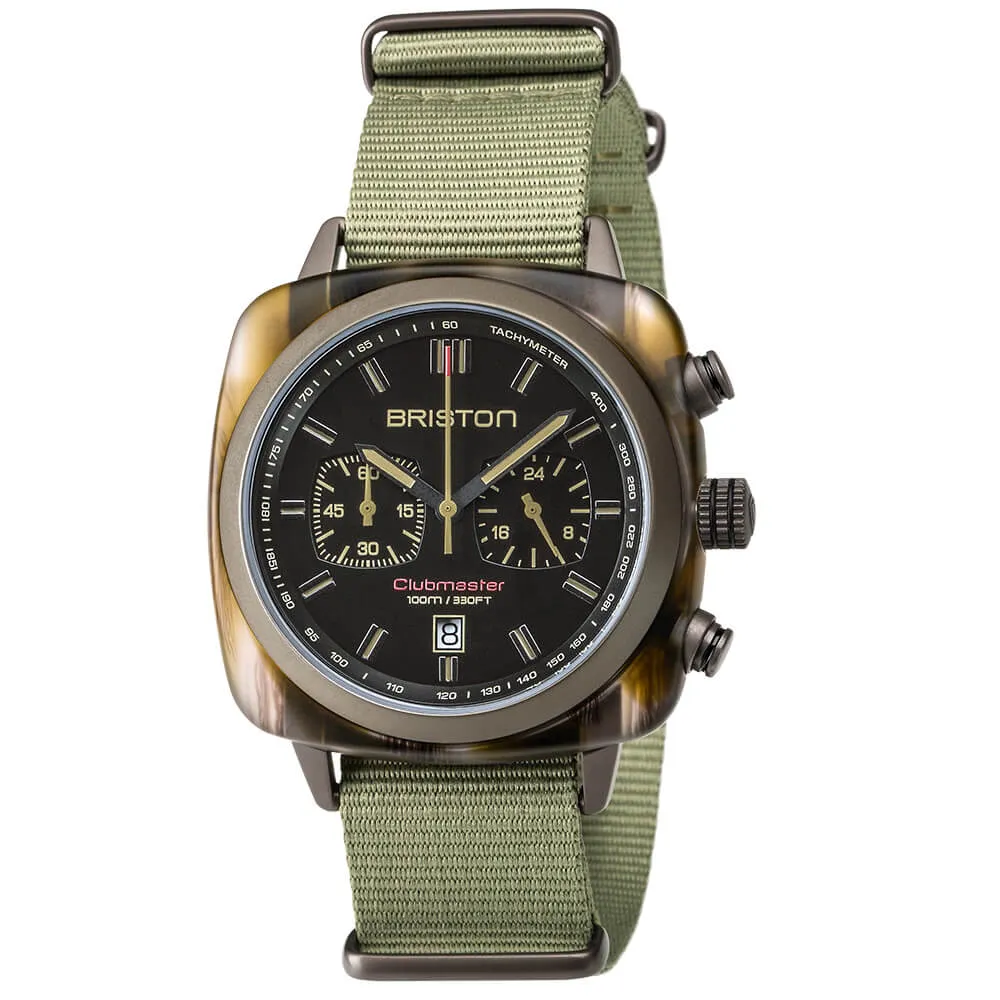 MONTRE BRISTON - CLUBMASTER SPORT ACÉTATE -JUNGLE