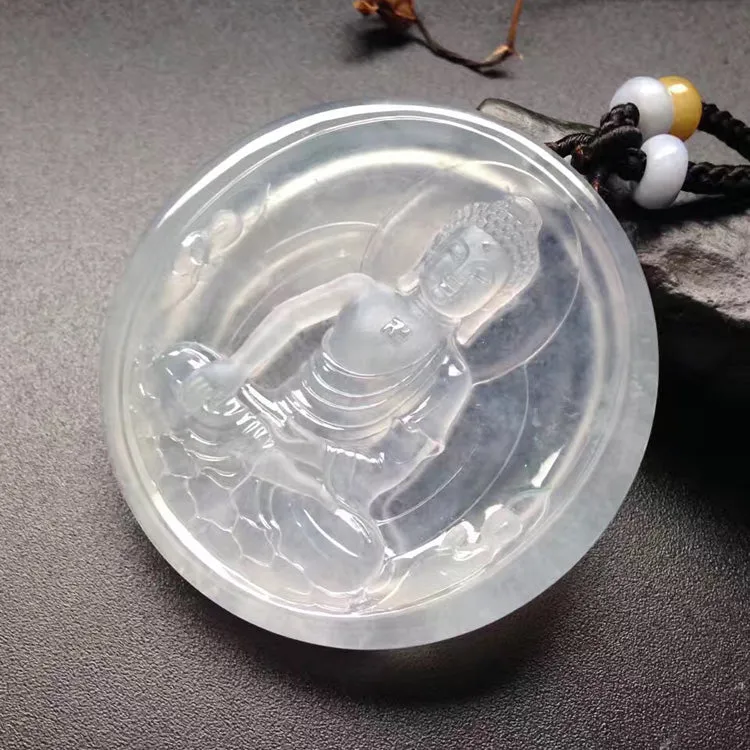 Natural Jade Pendant Jadeite Buddha Pendant PT201