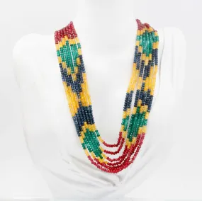 Natural Multi-color Quartz 16-22 Inches Adjustable Jewelry Quartz stone Necklace Multi-color Quartz Necklace Quartz Beads SKU: 6142609