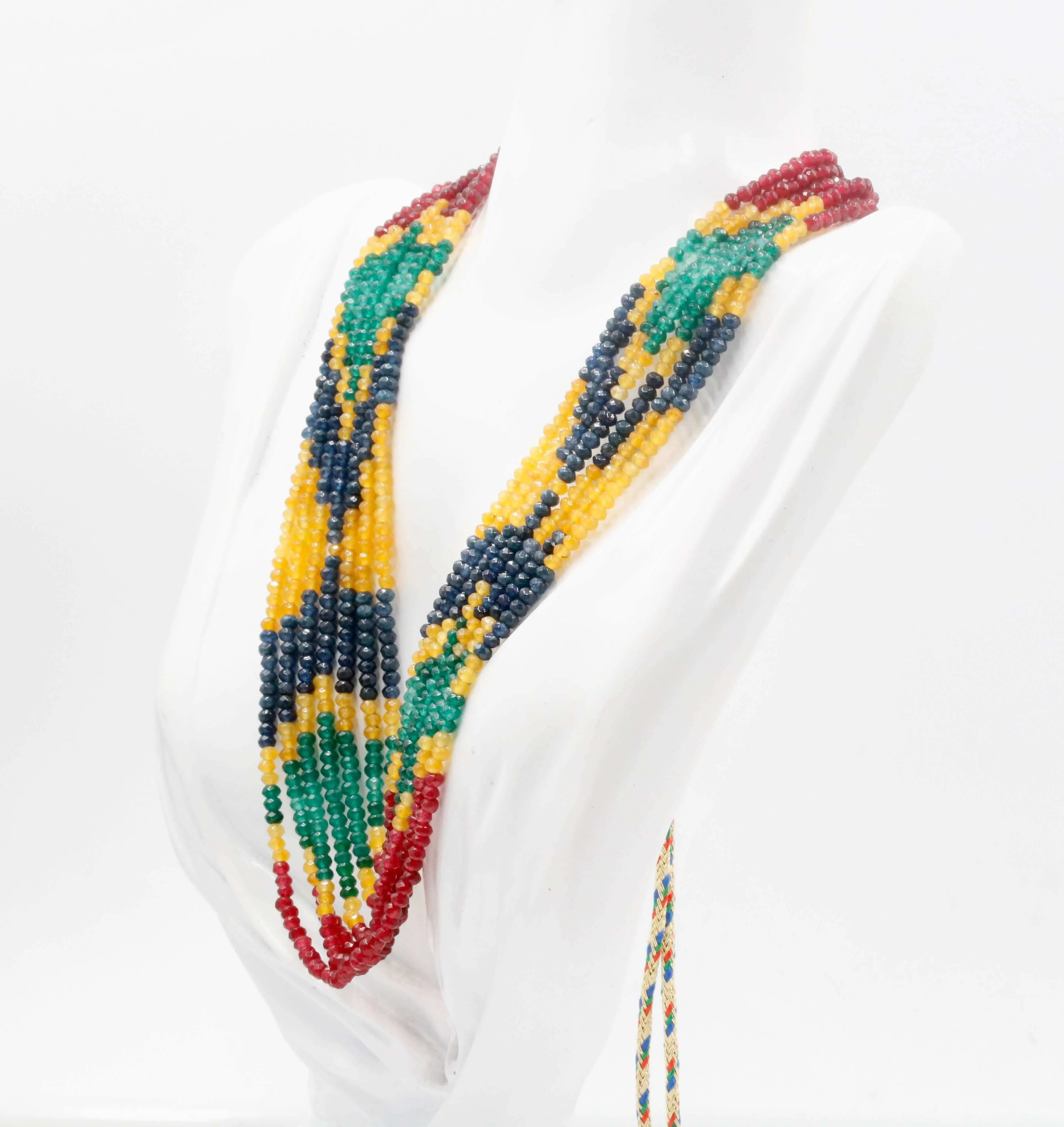 Natural Multi-color Quartz 16-22 Inches Adjustable Jewelry Quartz stone Necklace Multi-color Quartz Necklace Quartz Beads SKU: 6142609