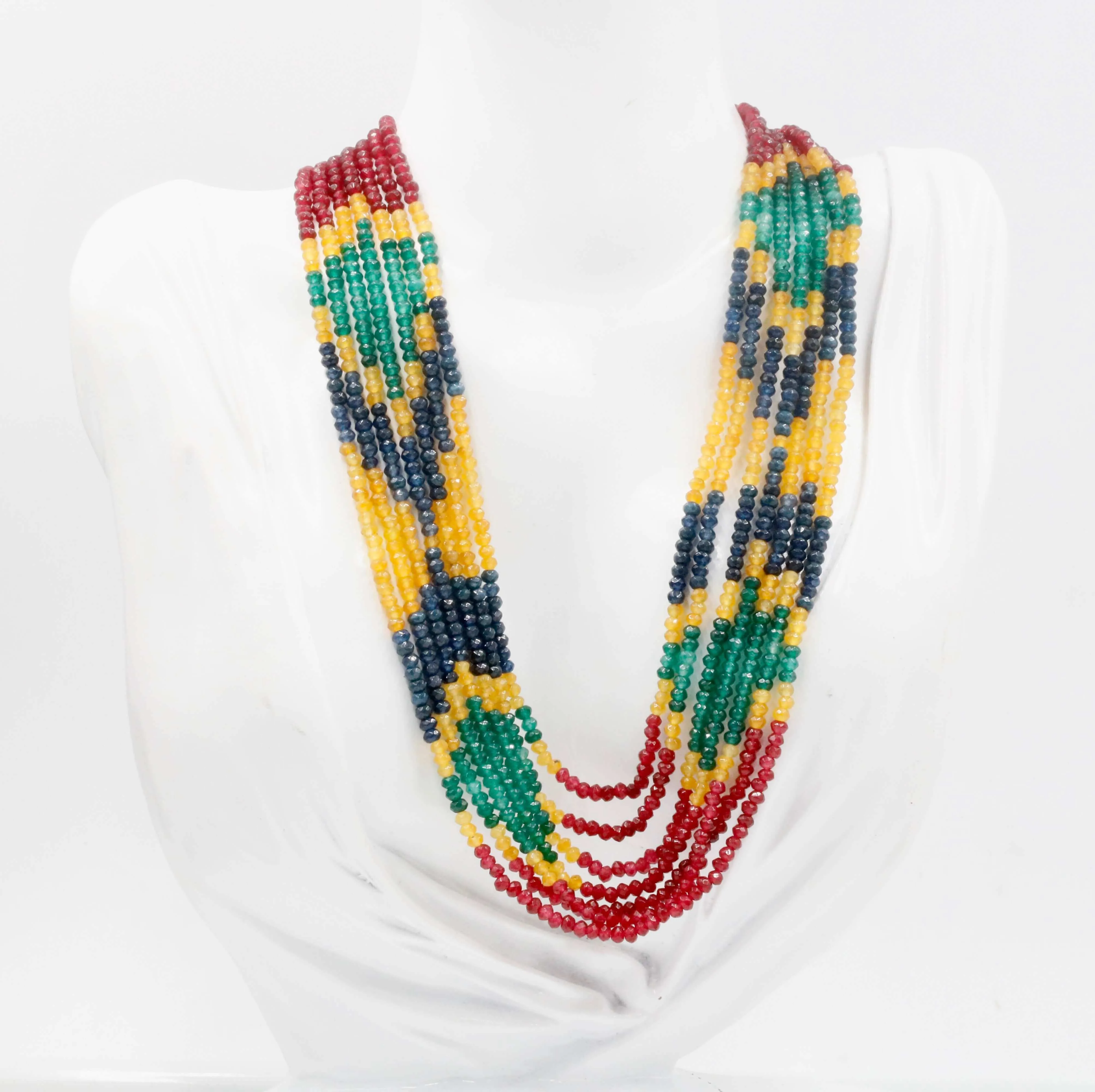 Natural Multi-color Quartz 16-22 Inches Adjustable Jewelry Quartz stone Necklace Multi-color Quartz Necklace Quartz Beads SKU: 6142609