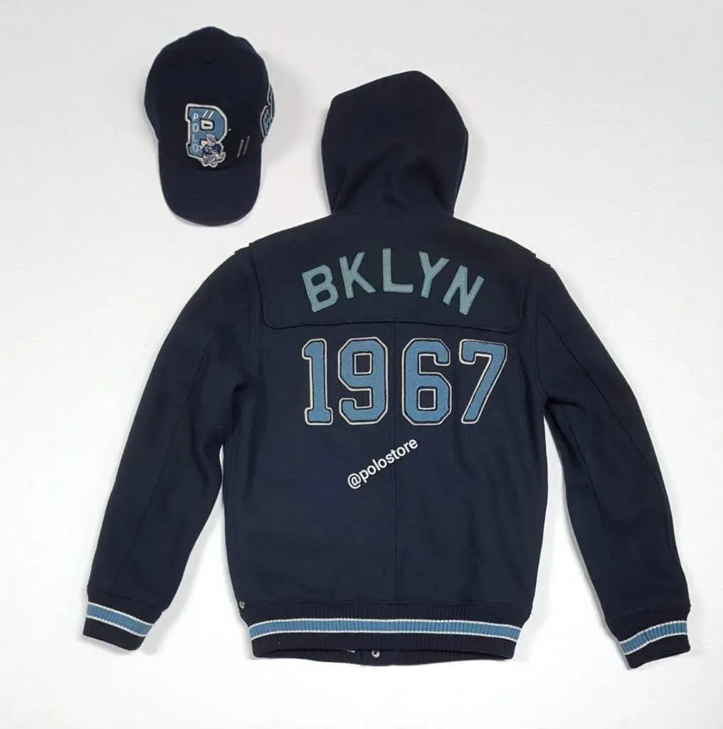 Nwt Polo Ralph Lauren Bklyn P67 Patch Adjustable Strap Back Hat