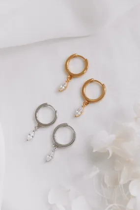 Olive - Sterling Silver Hoop Earrings