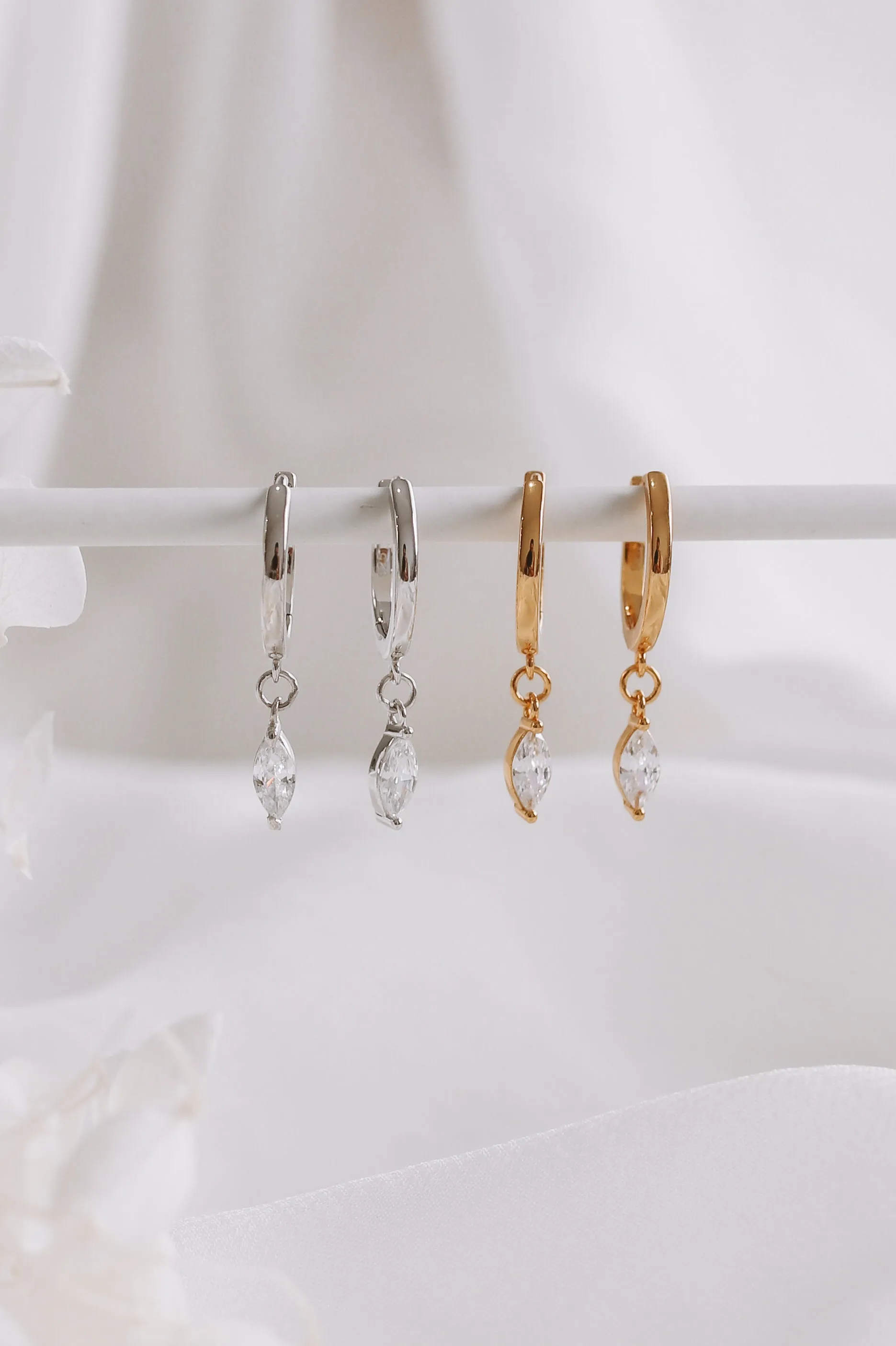 Olive - Sterling Silver Hoop Earrings
