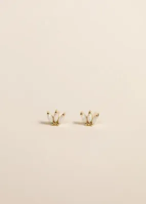 Opal Crown Stud