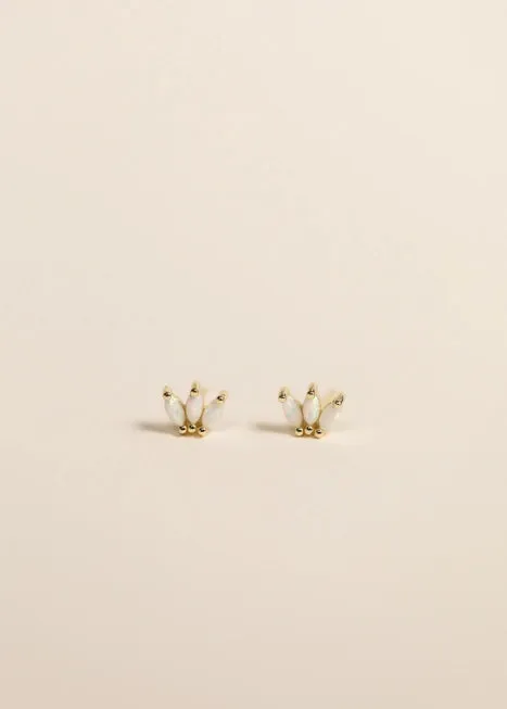 Opal Crown Stud