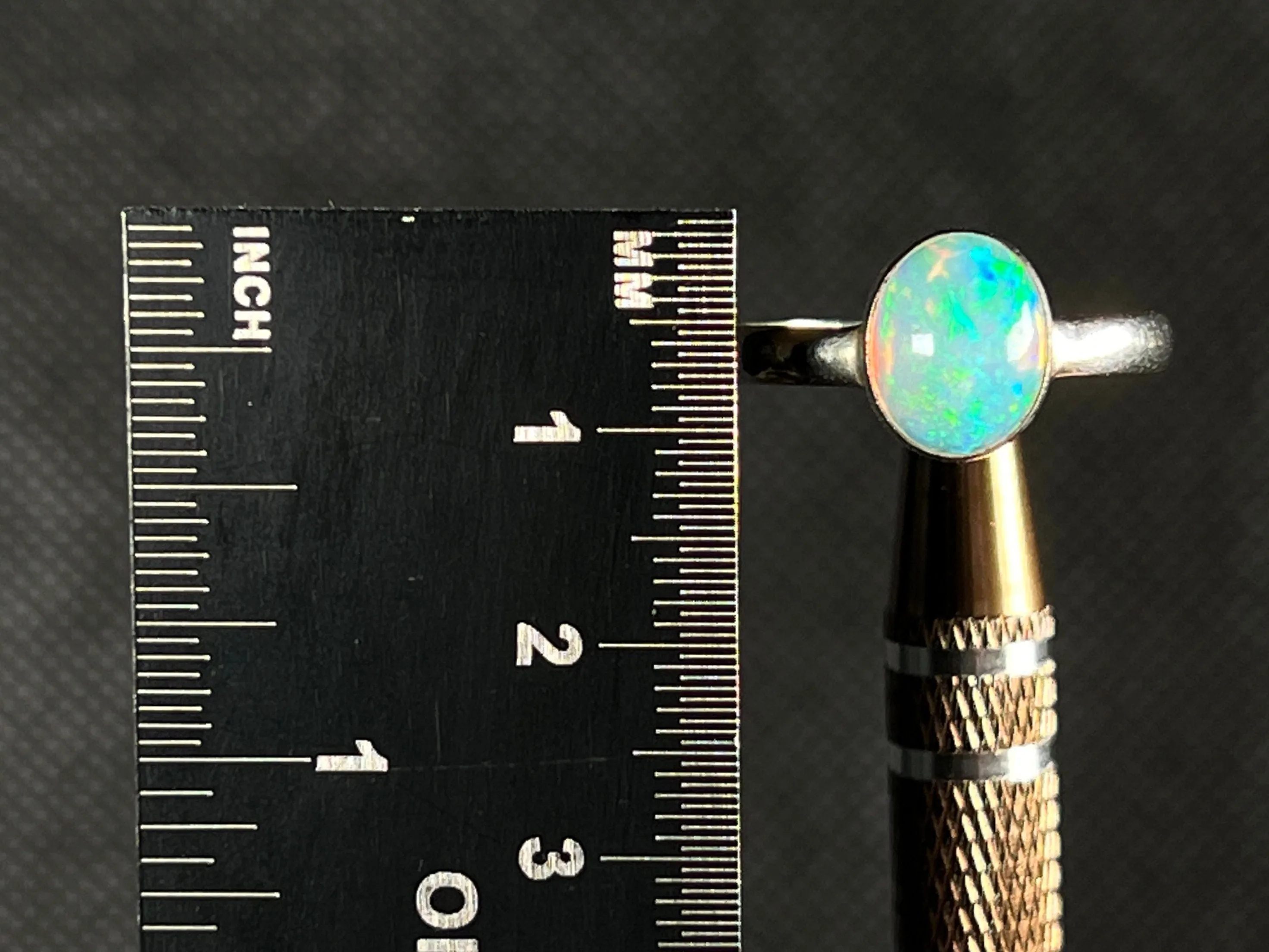 OPAL RING - Sterling Silver, Size 10 - Dainty Opal Ring, Opal Jewelry, Welo Opal, 51787