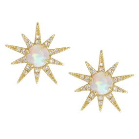 Opal Starburst Studs