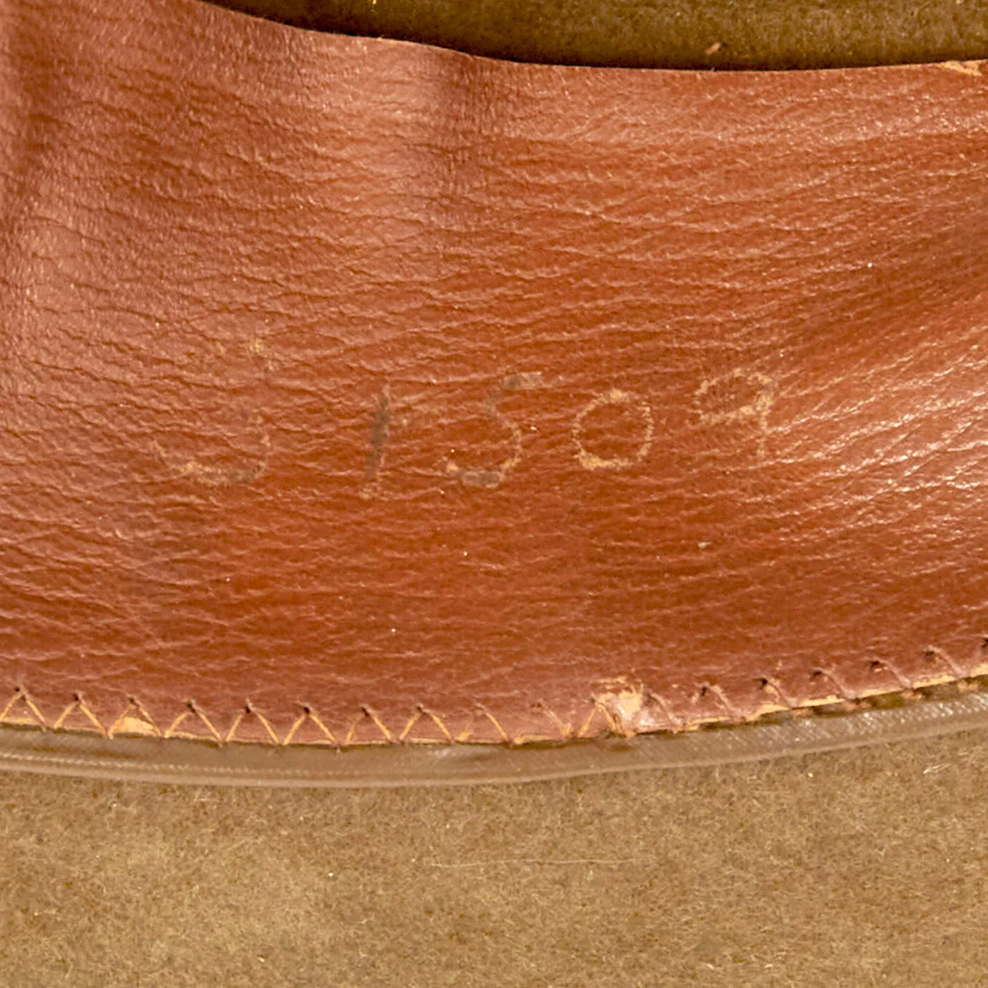 Original U.S. Pre-WWII Officer M1911 Campaign Hat in Excellent Condition with Artillery Cord