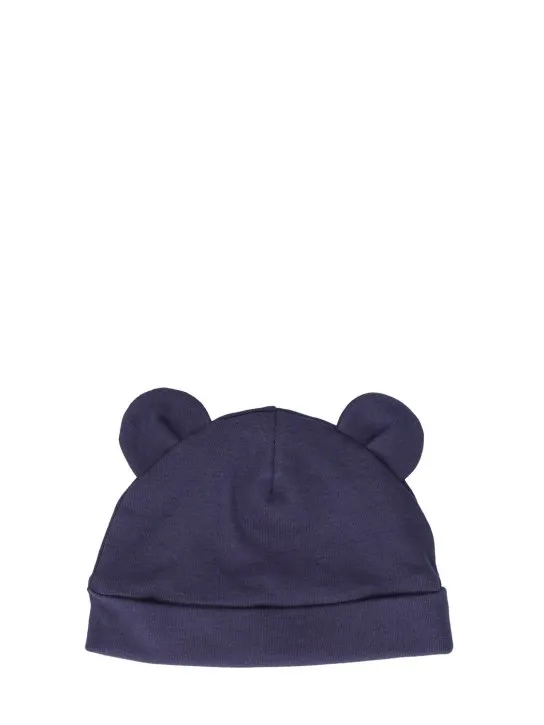 Palm Angels   Logo print cotton jersey hat w/ ears 