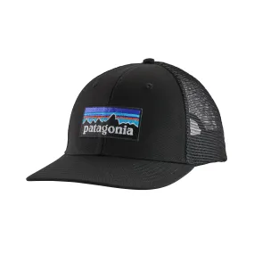 Patagonia P-6 Logo Trucker Hat Black | Buy Patagonia P-6 Logo Trucker Hat Black here | Outnorth